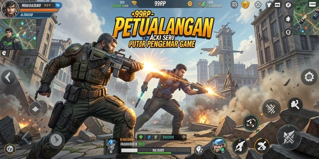 Tangkapan layar gameplay 99RP yang mendebarkan dengan aksi seru.