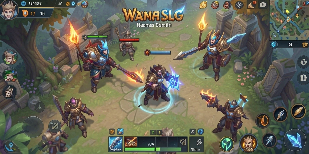 Tangkapan layar gameplay API77 menampilkan aksi strategi yang menegangkan.
