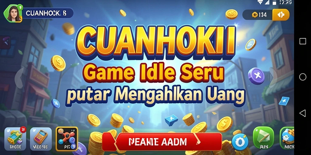 Tampilan gameplay CUANHOKI yang menarik dan santai.