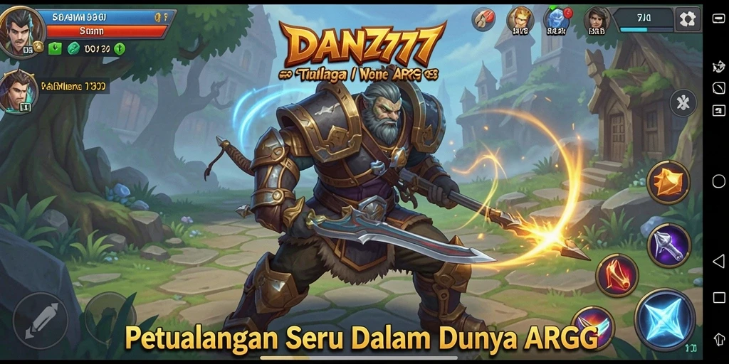 Tangkapan layar menunjukkan karakter bertarung melawan monster di dunia ARPG.