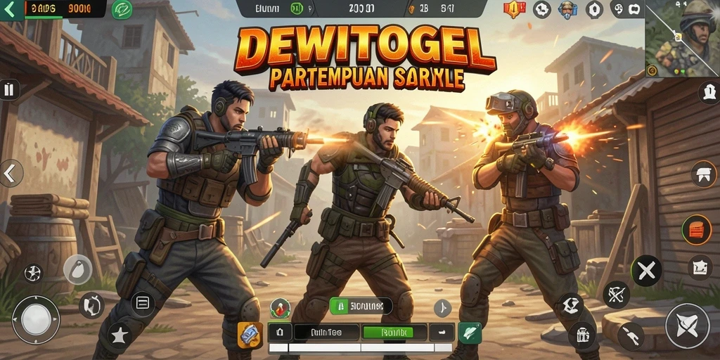 Tangkapan layar DEWITOGEL menampilkan aksi intens dalam pertempuran Battle Royale.