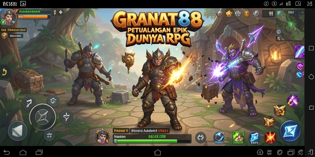 Screenshot GRANAT88 menampilkan aksi petualangan seru dalam RPG.