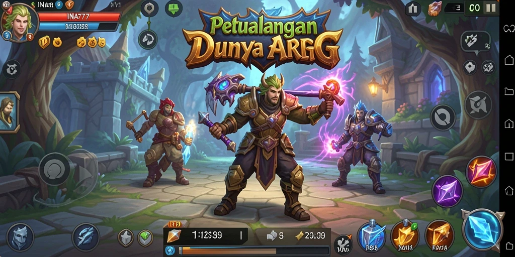 Tangkapan layar gameplay INA777 yang menunjukkan aksi seru ARPG.