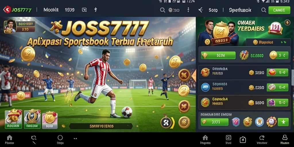 Tampilan antarmuka utama <strong>JOSS777</strong> dengan pilihan taruhan yang menarik.