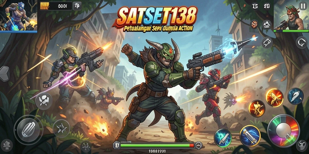 Tampilan gameplay seru dan mendebarkan dari SATSET138.