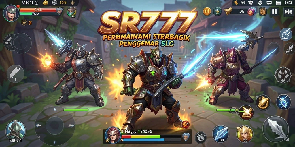 Gameplay SR777 menampilkan pertarungan strategi yang dinamis dan mendalam.