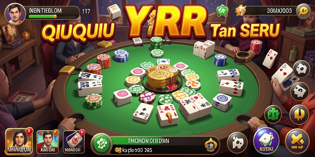Screenshot utama YYRR menampilkan gameplay QiuQiu yang seru.